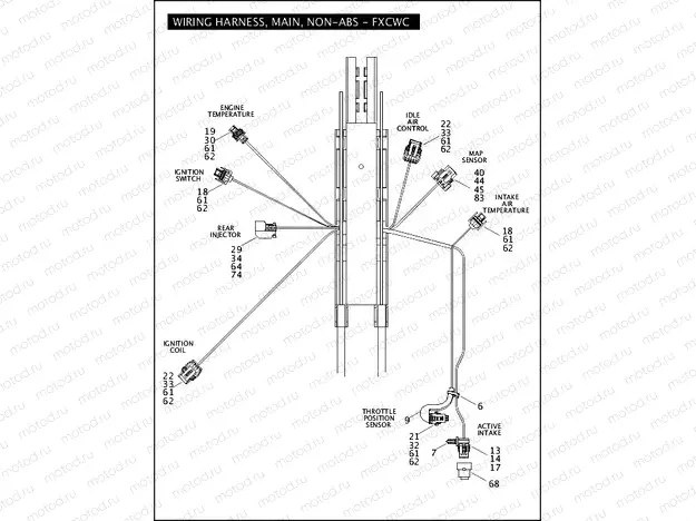WIRING HARNESS, MAIN, NON-ABS - FXCWC (2 OF 5)
