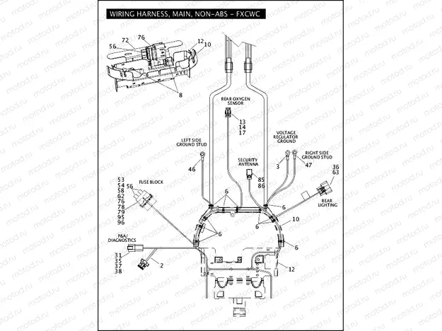 WIRING HARNESS, MAIN, NON-ABS - FXCWC (3 OF 5)