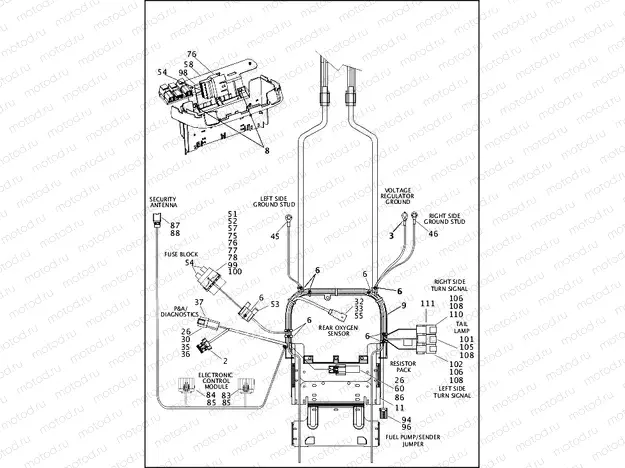 WIRING HARNESS, MAIN, NON-ABS - FXS (3 OF 5)
