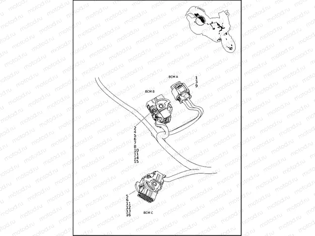 WIRING HARNESS, MAIN RA1250S (3 OF 7)