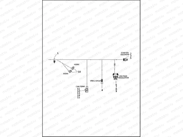 WIRING HARNESS, MAIN RA1250S (7 OF 7)