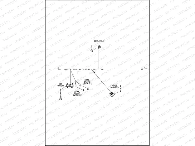 WIRING HARNESS, MAIN RH1250S (4 OF 6)