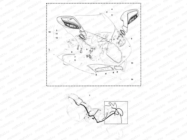 Wiring Harness - Mirrors