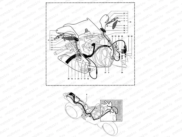 Wiring Harness - Mirrors