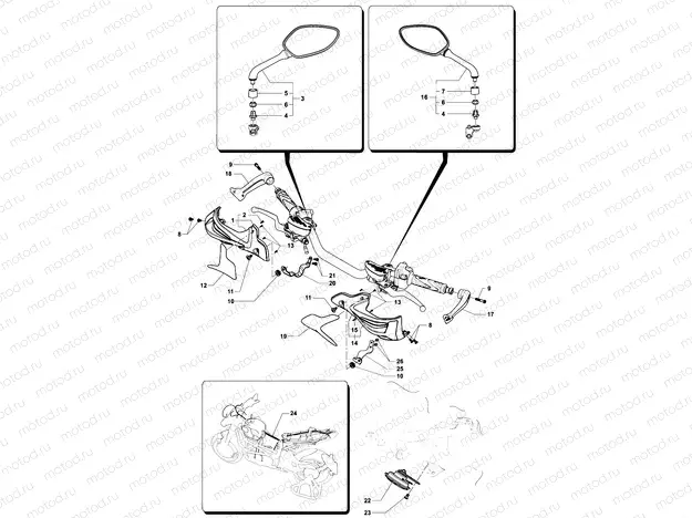Wiring Harness - Mirrors
