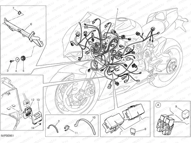WIRING HARNESS [MOD:1299S 90]