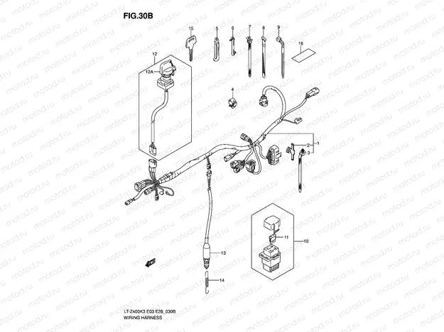 WIRING HARNESS (MODEL K5/K6/K7)