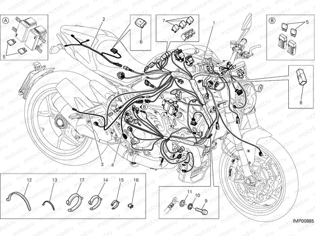 WIRING HARNESS [MOD:M 1200S]