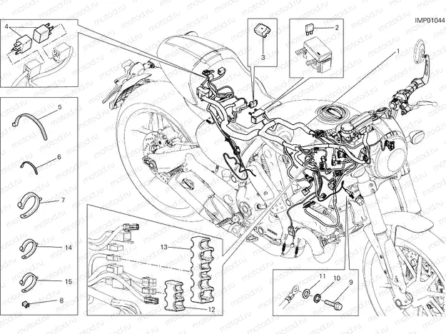 WIRING HARNESS [MOD:SCR800CR]
