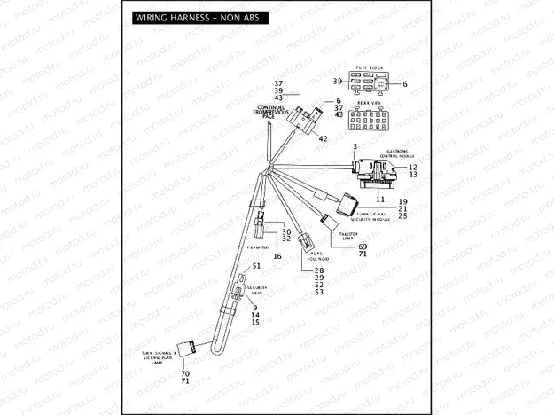 WIRING HARNESS - NON ABS (3 OF 3)