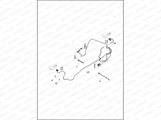 WIRING HARNESS, TURN SIGNALS AND LIGHTS, REAR - FLHTCUTG (DOMESTIC)