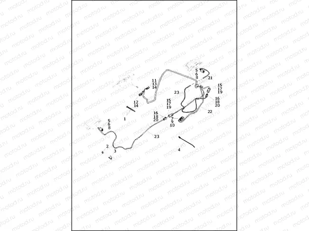 WIRING HARNESS, TURN SIGNALS AND LIGHTS, REAR - FLHTCUTG, FLHTCUTGANV (HDI)