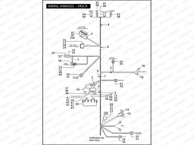 WIRING HARNESS - VRSCR