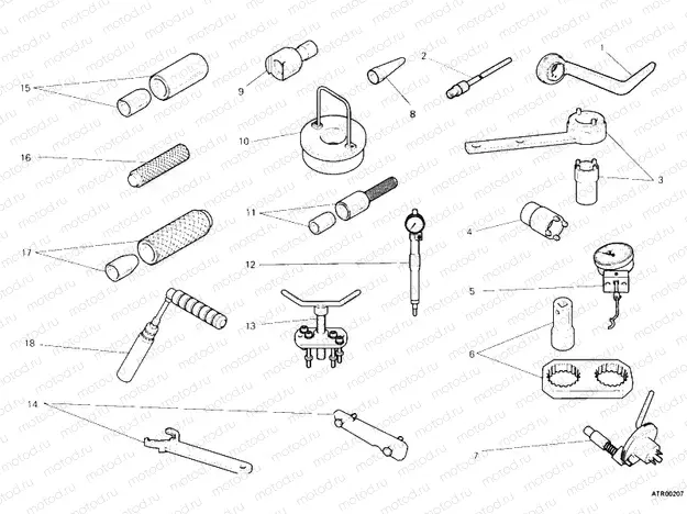 WORKSHOP SERVICE TOOLS, ENGINE II » UNCLASSIFIED