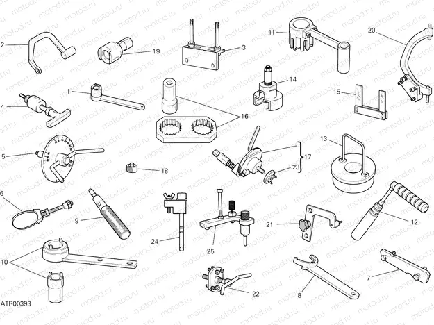 WORKSHOP SERVICE TOOLS (ENGINE) [MOD:HYM950SP]