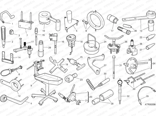 WORKSHOP SERVICE TOOLS, ENGINE [MOD:XDIAVEL]