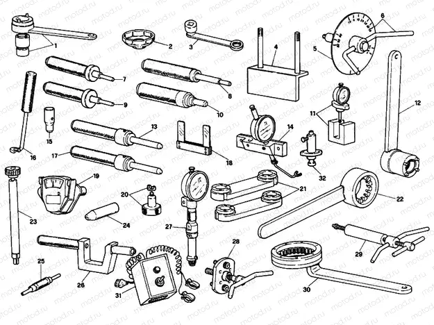 WORKSHOP SERVICE TOOLS, ENGINE » UNCLASSIFIED