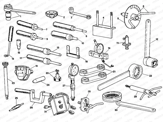 WORKSHOP SERVICE TOOLS, ENGINE » UNCLASSIFIED