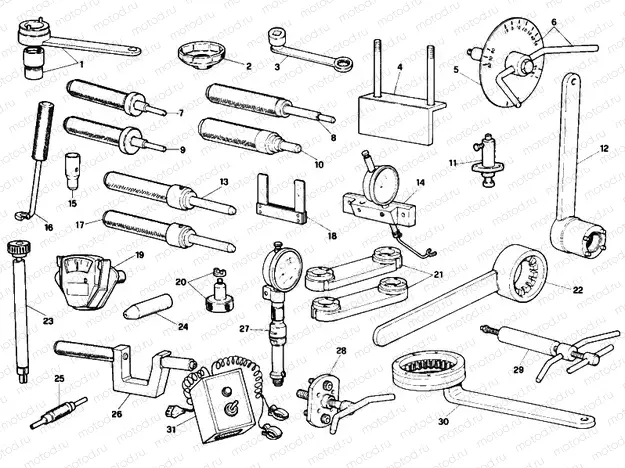 WORKSHOP SERVICE TOOLS, ENGINE » UNCLASSIFIED