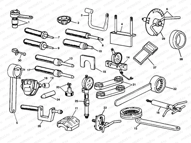 WORKSHOP SERVICE TOOLS, ENGINE » UNCLASSIFIED