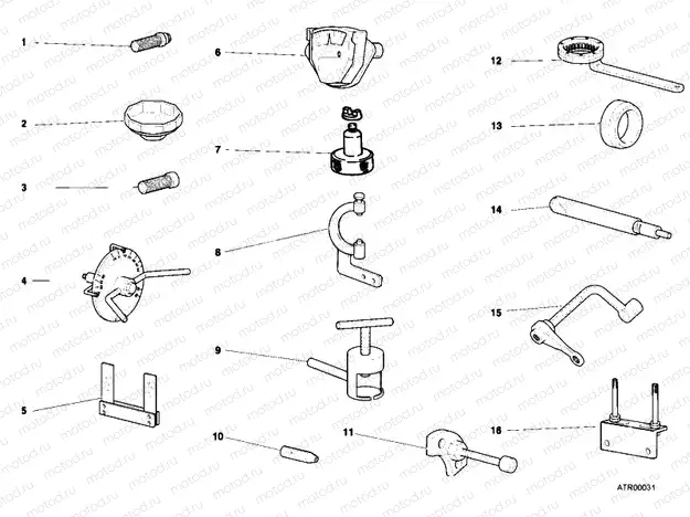 WORKSHOP SERVICE TOOLS, ENGINE » UNCLASSIFIED