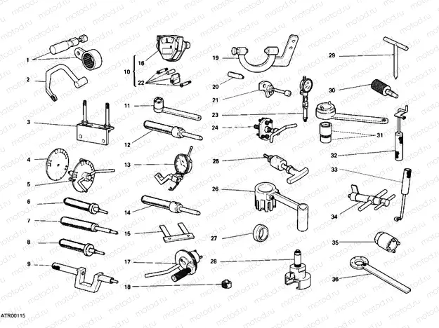 WORKSHOP SERVICE TOOLS, ENGINE » UNCLASSIFIED