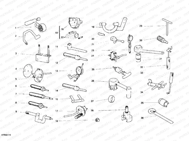 WORKSHOP SERVICE TOOLS, ENGINE » UNCLASSIFIED