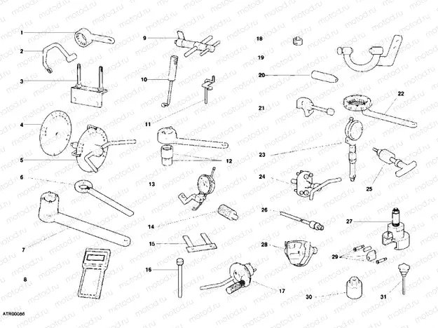 WORKSHOP SERVICE TOOLS, ENGINE » UNCLASSIFIED