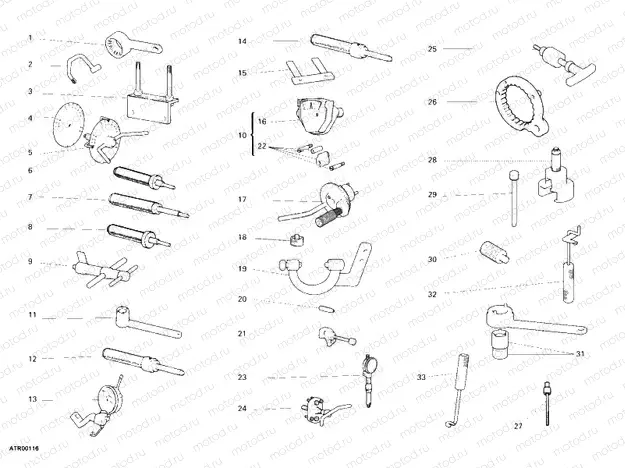 WORKSHOP SERVICE TOOLS, ENGINE » UNCLASSIFIED