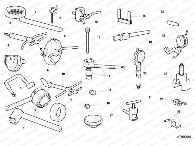 WORKSHOP SERVICE TOOLS, ENGINE » UNCLASSIFIED