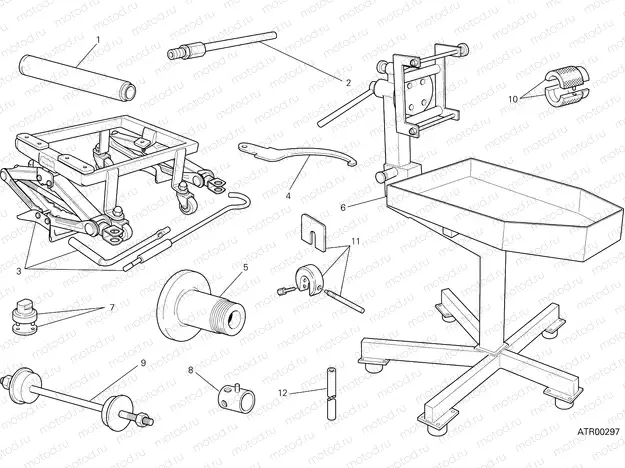 WORKSHOP SERVICE TOOLS (FRAME) [MOD:HYM;XST:AUS,EUR,FRA,JAP,TWN]