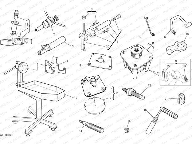 WORKSHOP SERVICE TOOLS [MOD:1299S;XST:AUS,EUR,FRA,JAP,TWN]